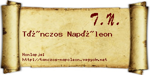 Tánczos Napóleon névjegykártya